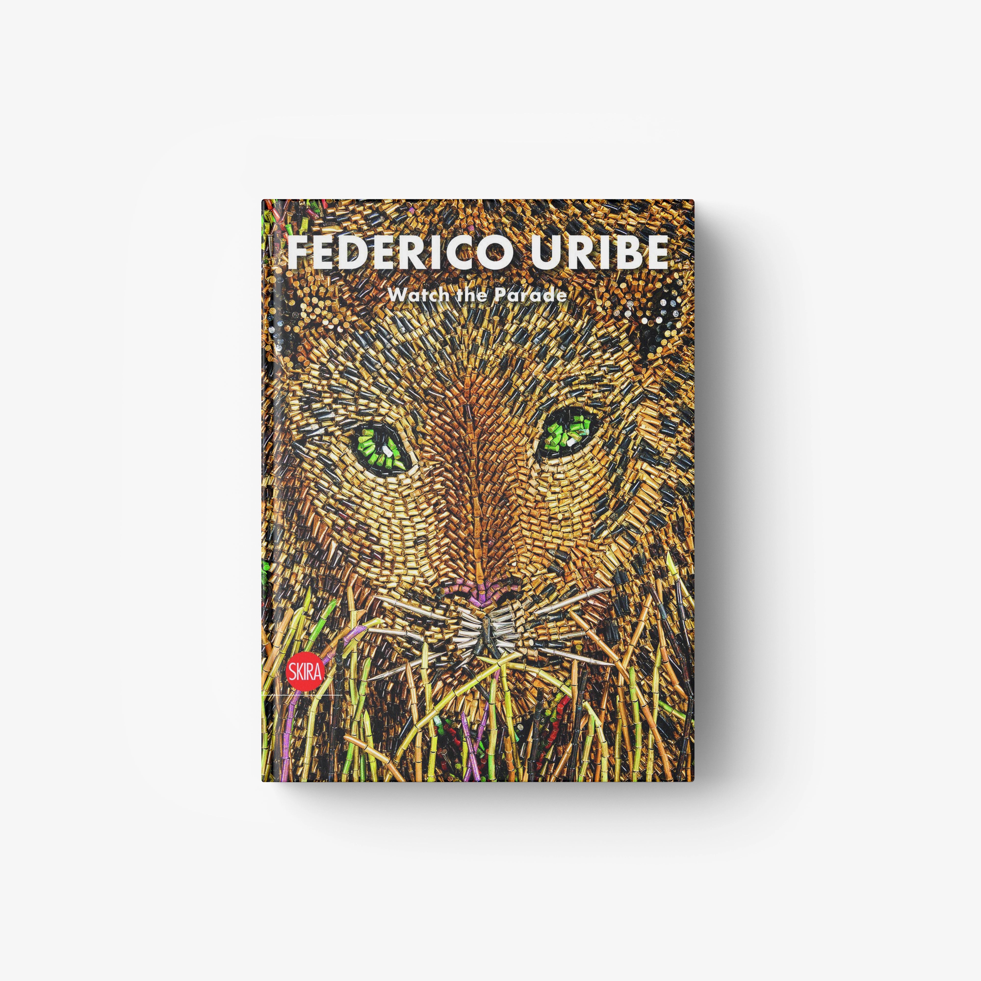 Federico Uribe Watch the Parade book cover with lion face illustration