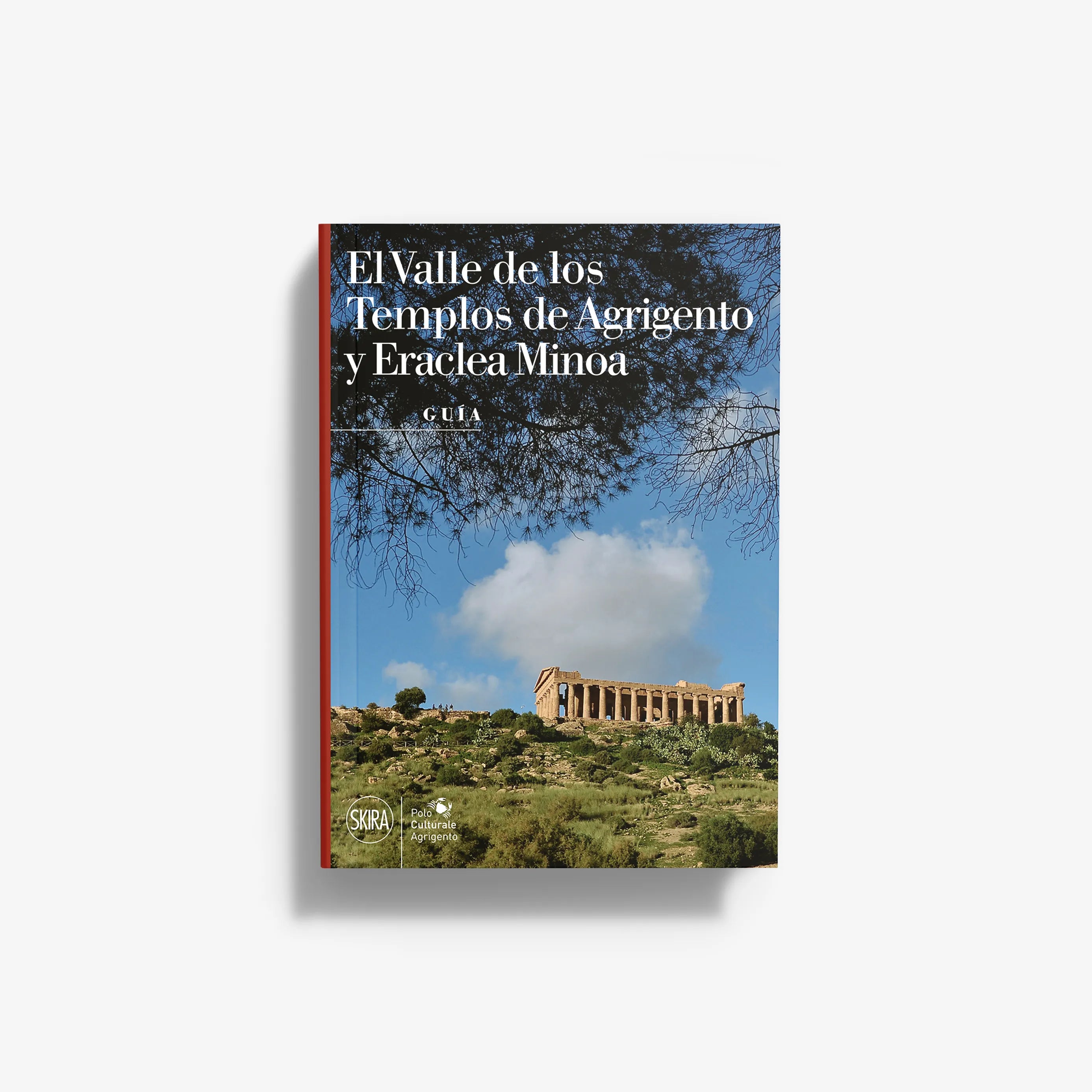 Historical travel guidebook by Skira Arte with soft cover, showing a blue sky and temple ruins on the cover