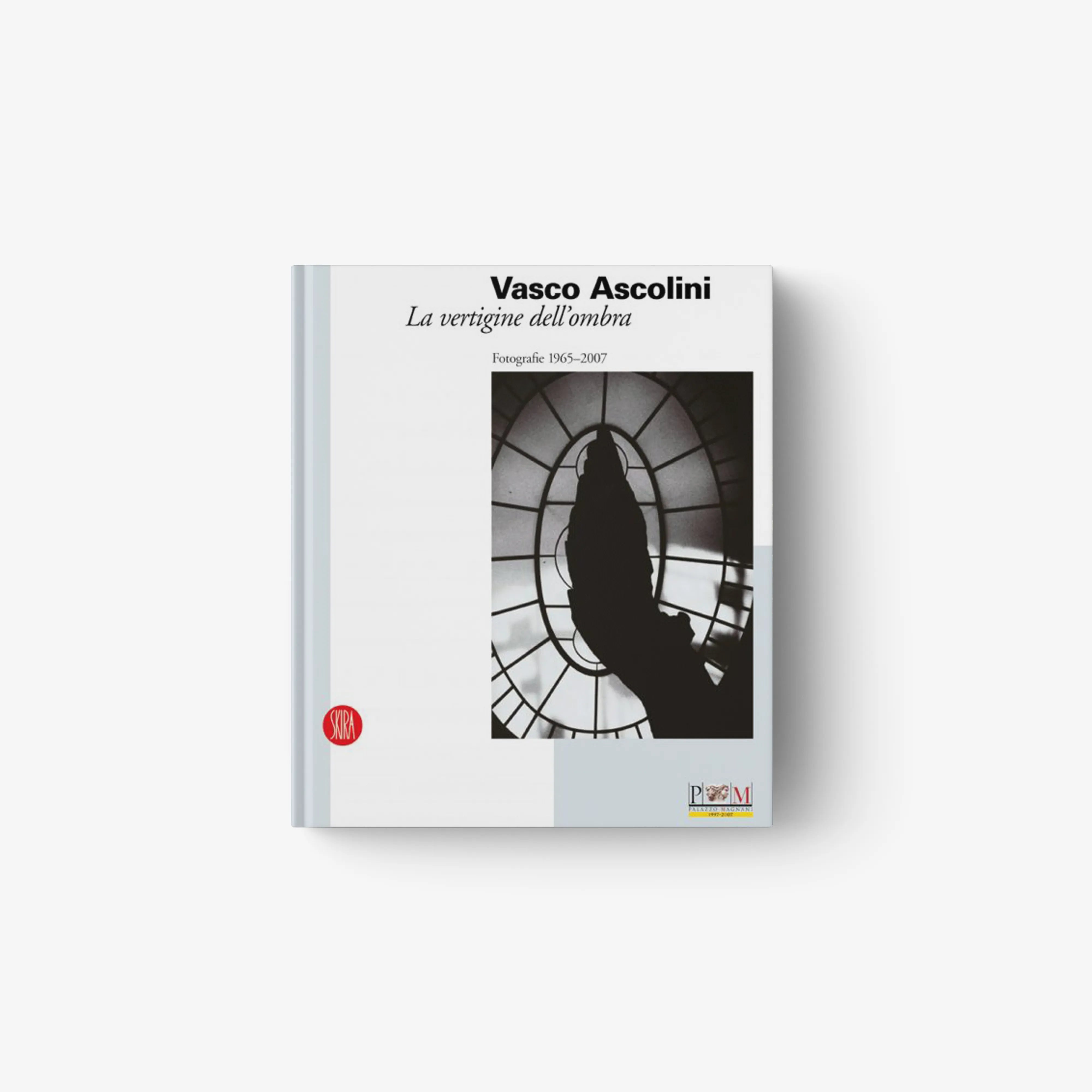 Vasco Ascolini photography book, white cover with black silhouette photo, 1965–2007