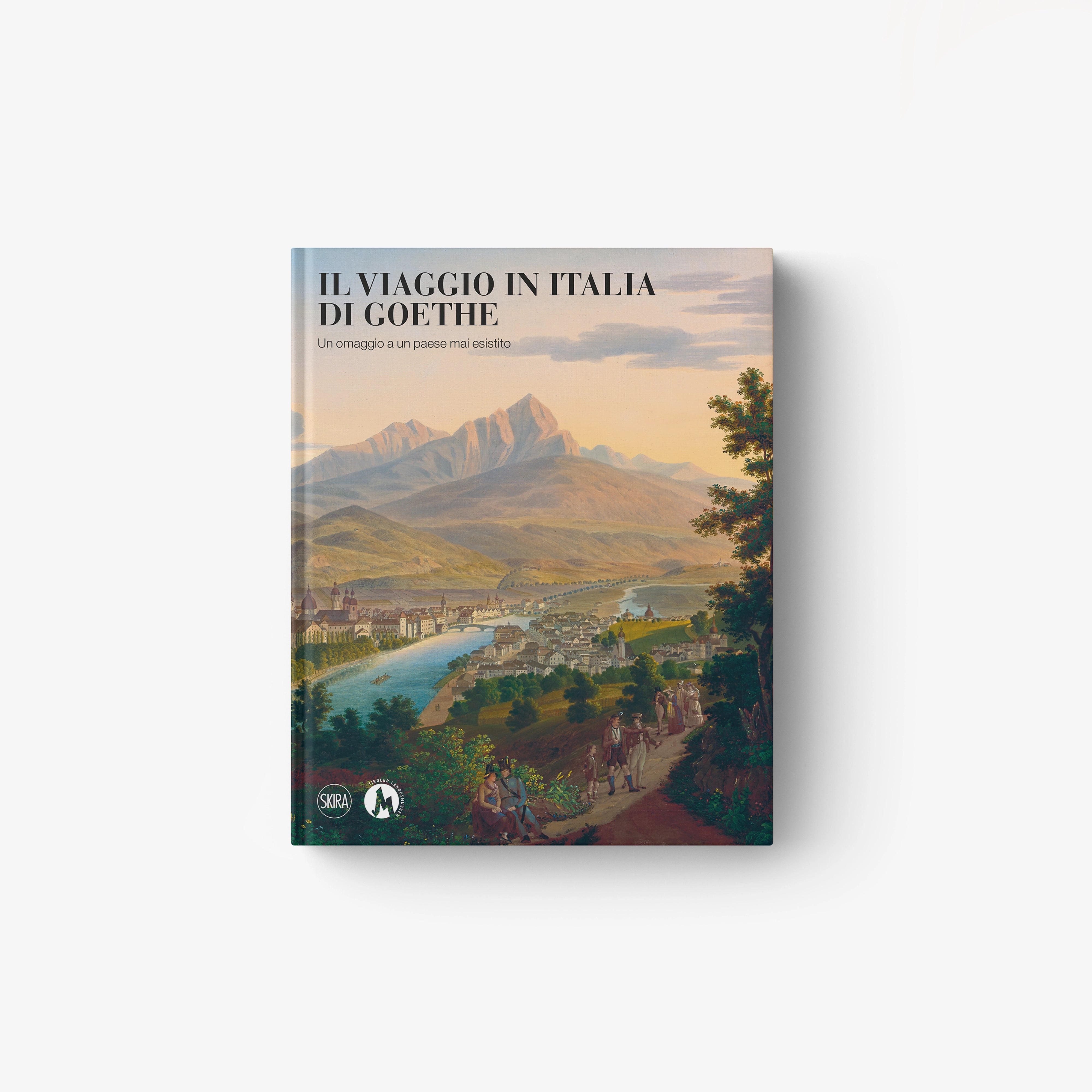 Goethe travel book with illustrated landscape cover