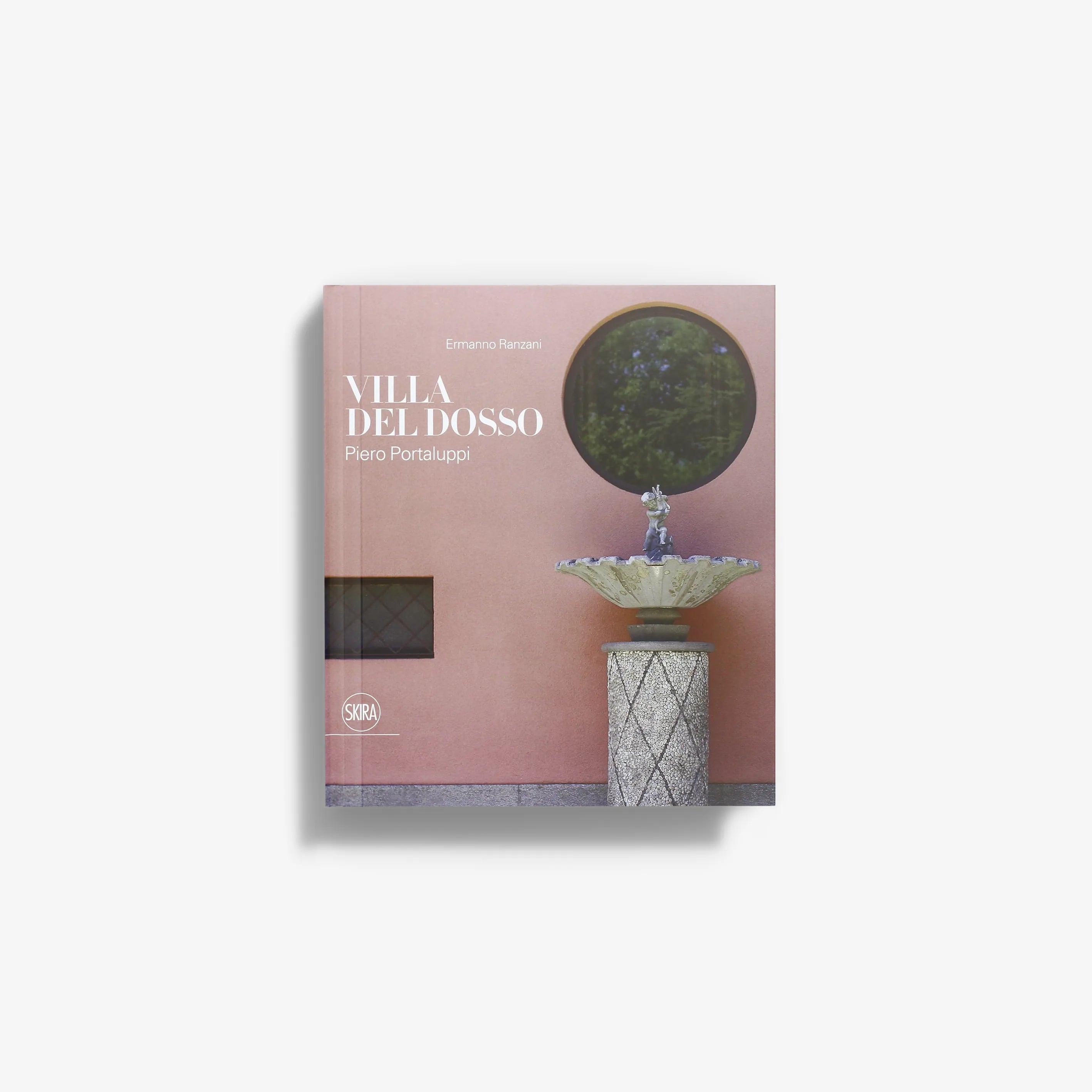 Architecture book cover with 'Villa Dei Dosso' title and circular facade photo