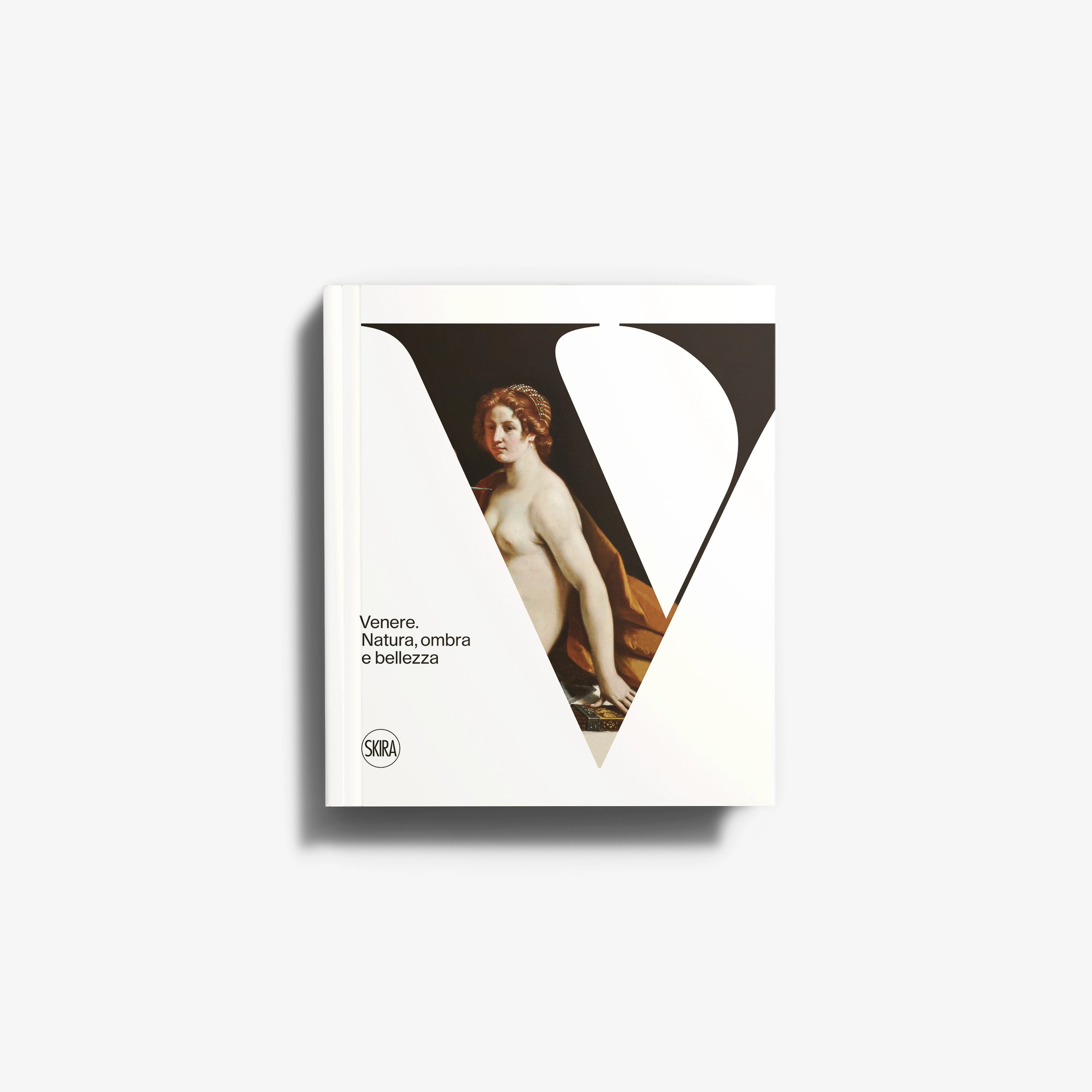 Art book by Skira Arte with illustrated cover showing a classical portrait of Venus, Natura, ombra e bellezza