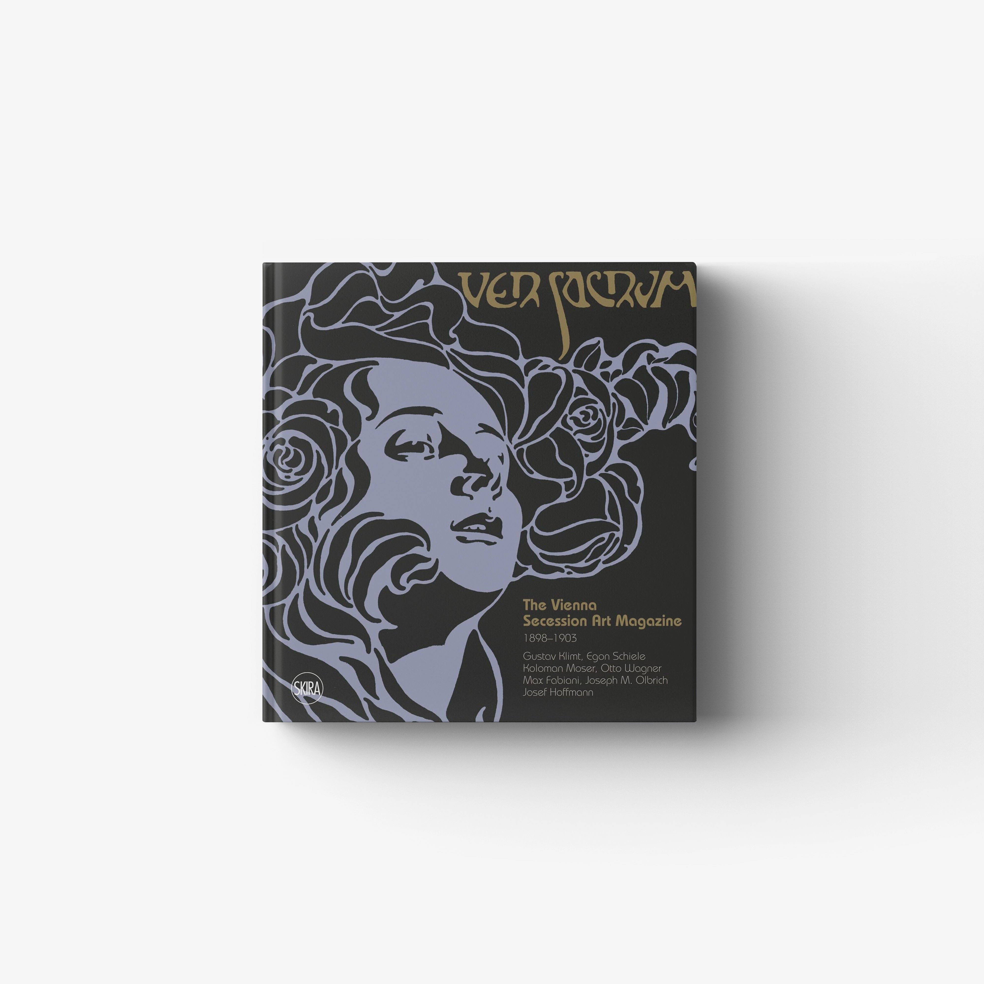 Modern art magazine cover book by Skira Arte in black and lilac with English-language edition