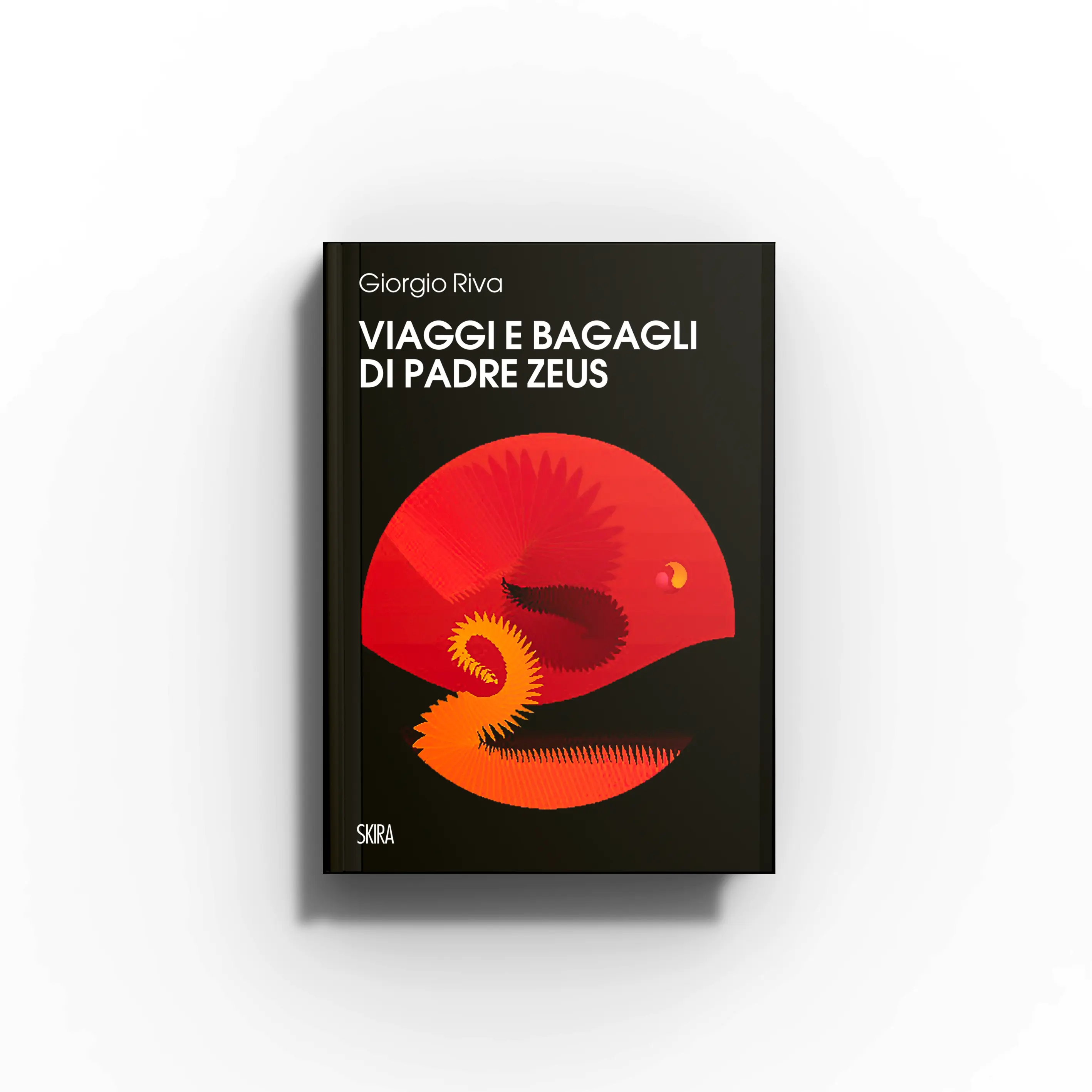 Art book by Skira Arte with black cover and red circular illustration, illustrated text with images and words