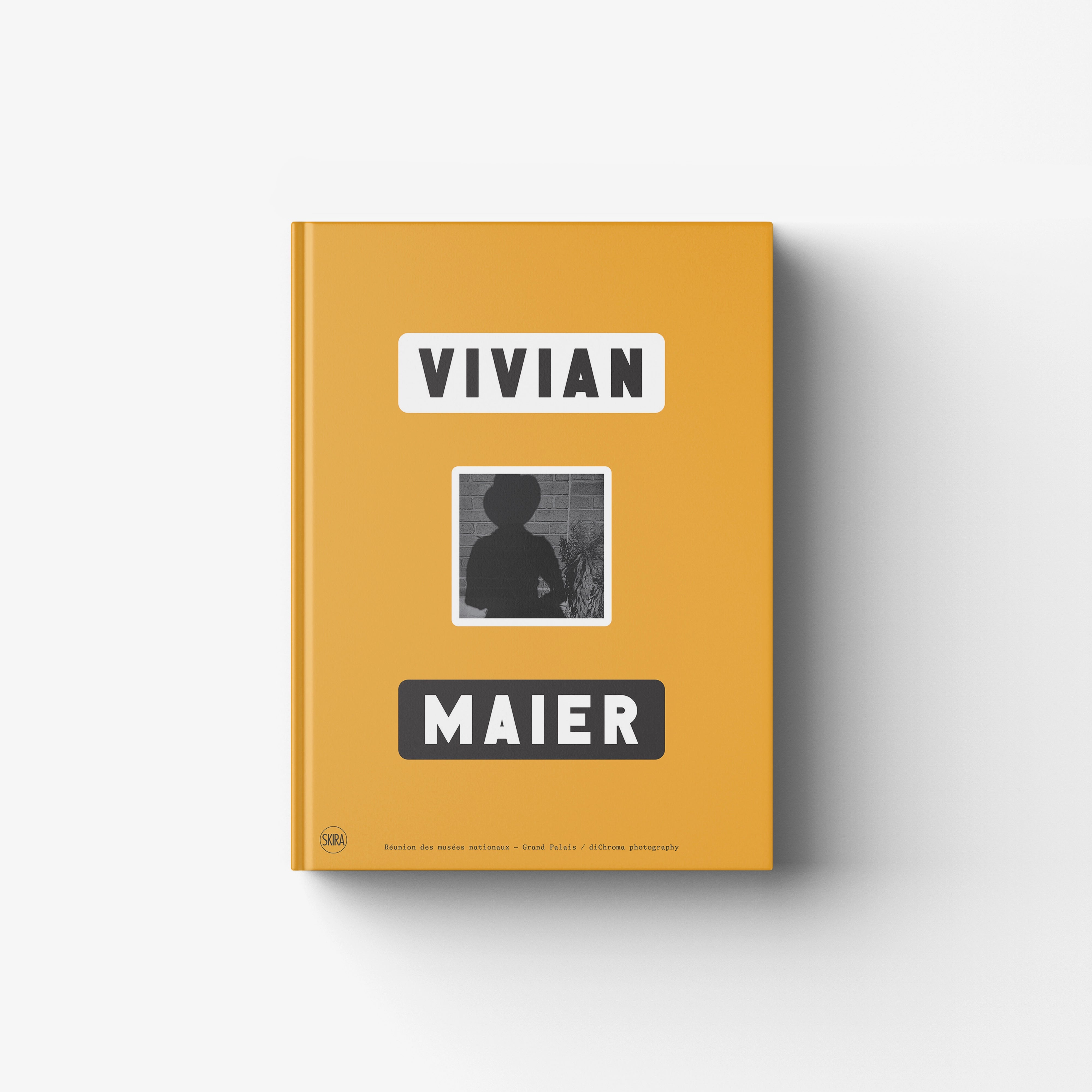 Photographic monograph book by Skira Arte, Vivian Maier, in yellow with black and white photo themes