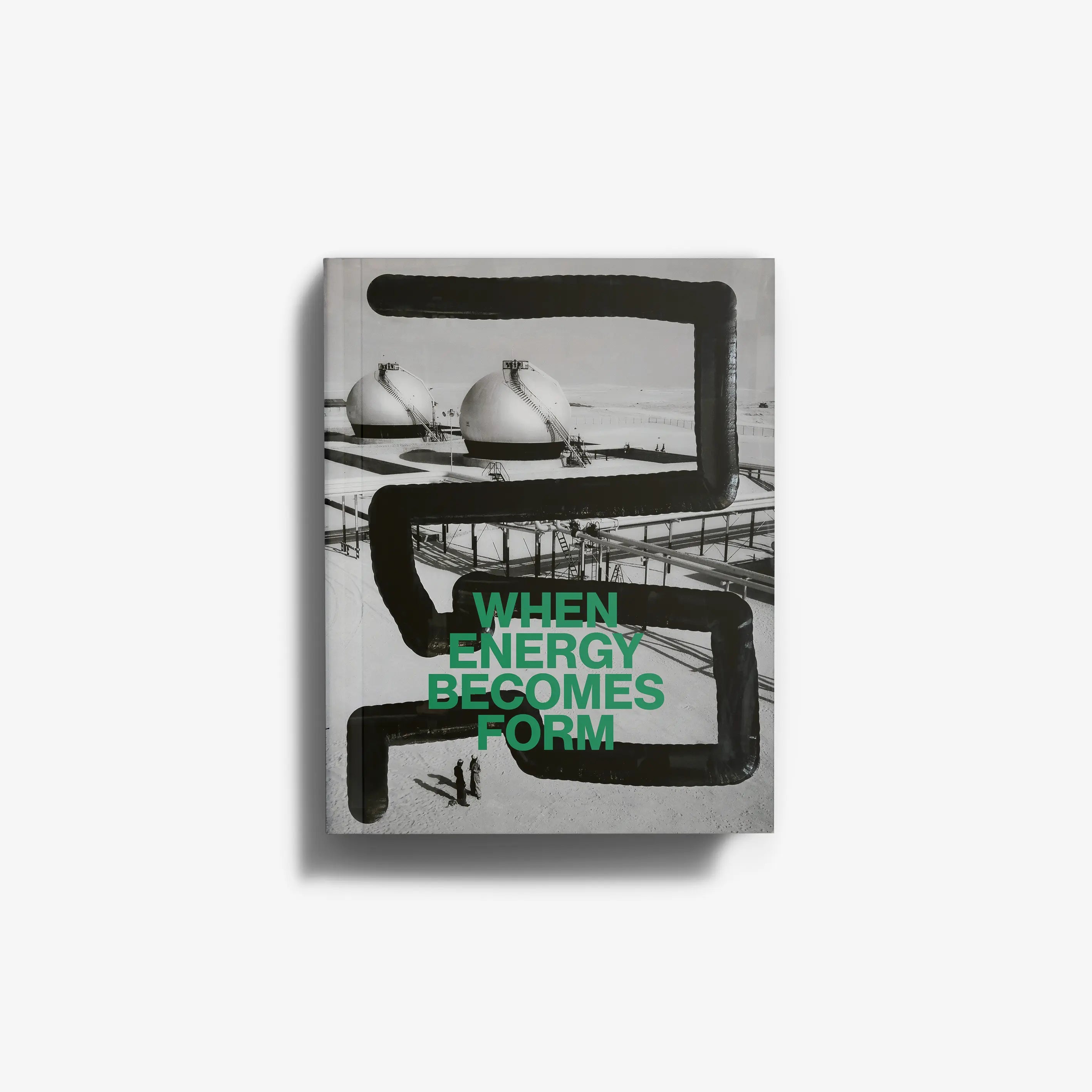 Paperback book cover, gray with teal title text and green subtitle block