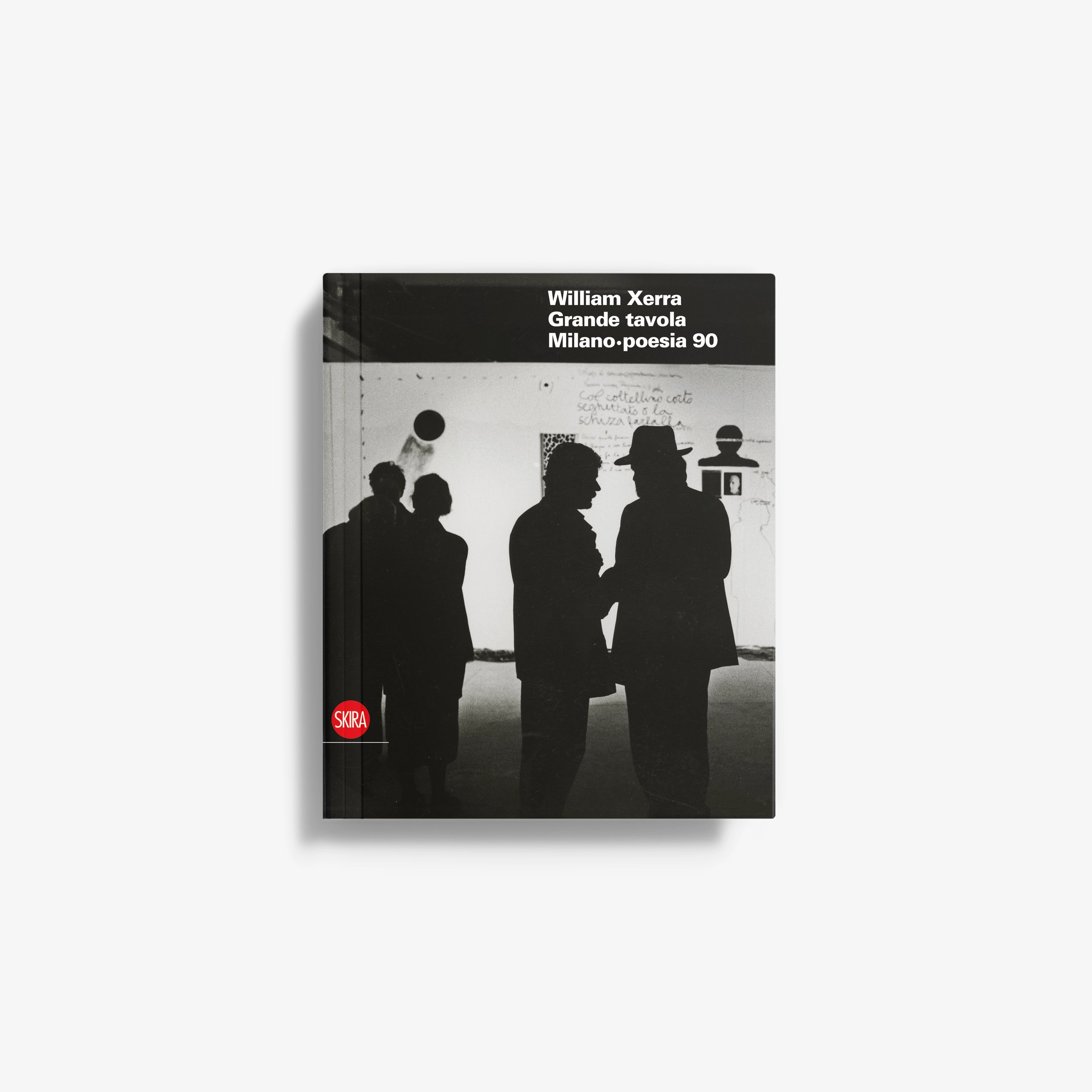 William Xerra Grand Table hardcover book, dark cover with people silhouettes