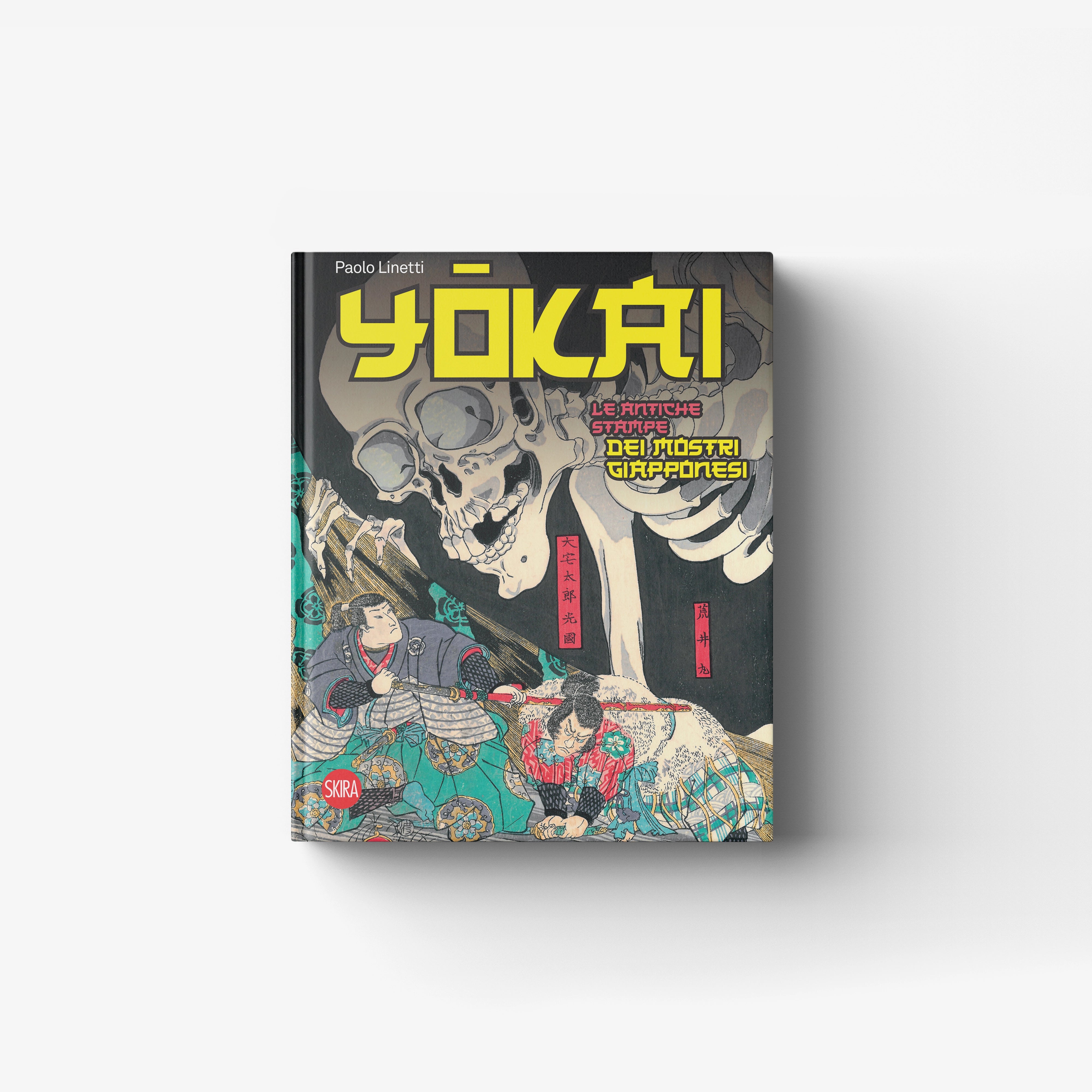 Illustrated art book by Skira Arte, Yokai, with Japanese monster artwork in yellow and grey, hardcover edition