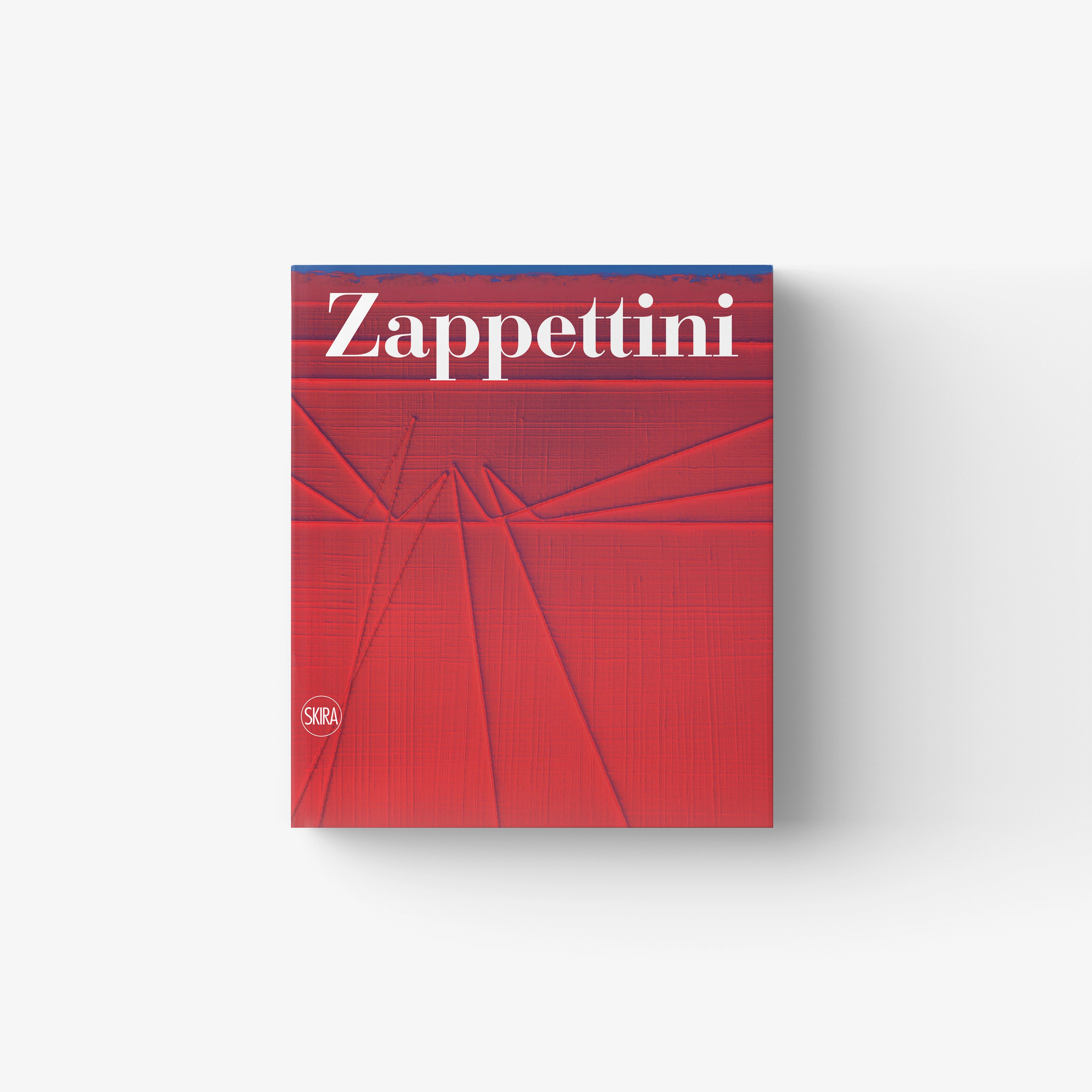 Hardback art catalogue Skira Arte with red cover and white title, Zappettini, catalogo ragionato d'arte contemporanea