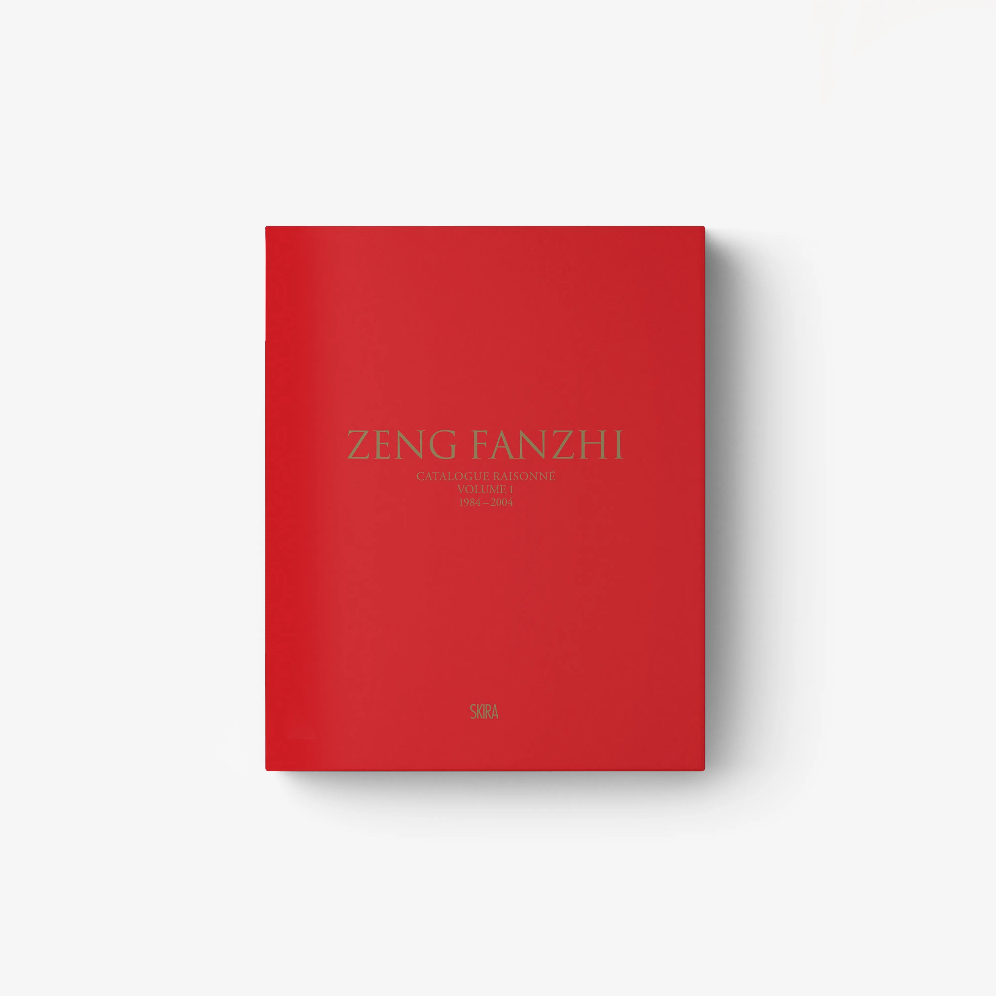 Catalogue raisonné volume I 1984 to 2004 book in red with Skira Arte branding and Zeng Fanzhi title