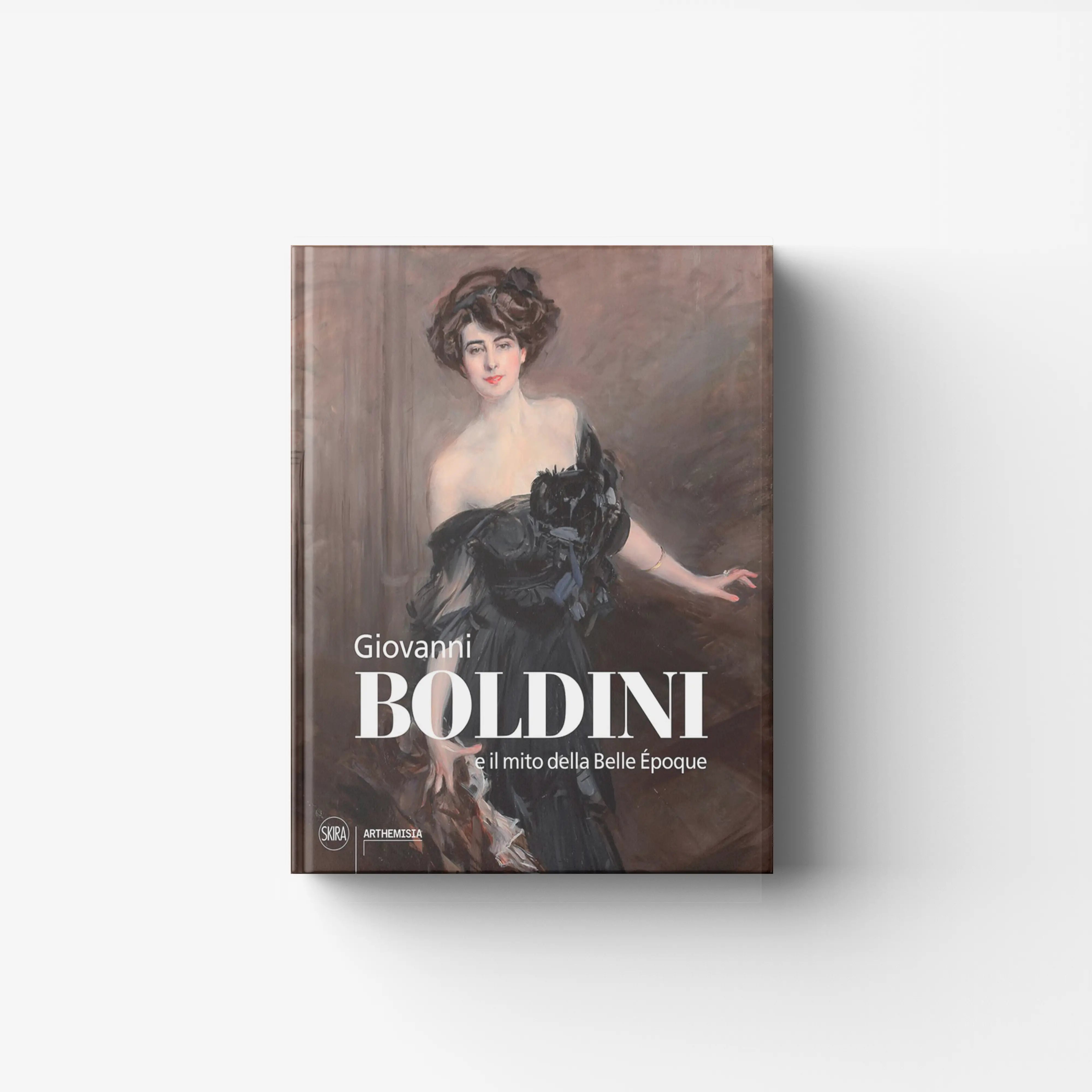Art book in muted brown and grey with portrait cover, Skira Arte, oltre 80 opere