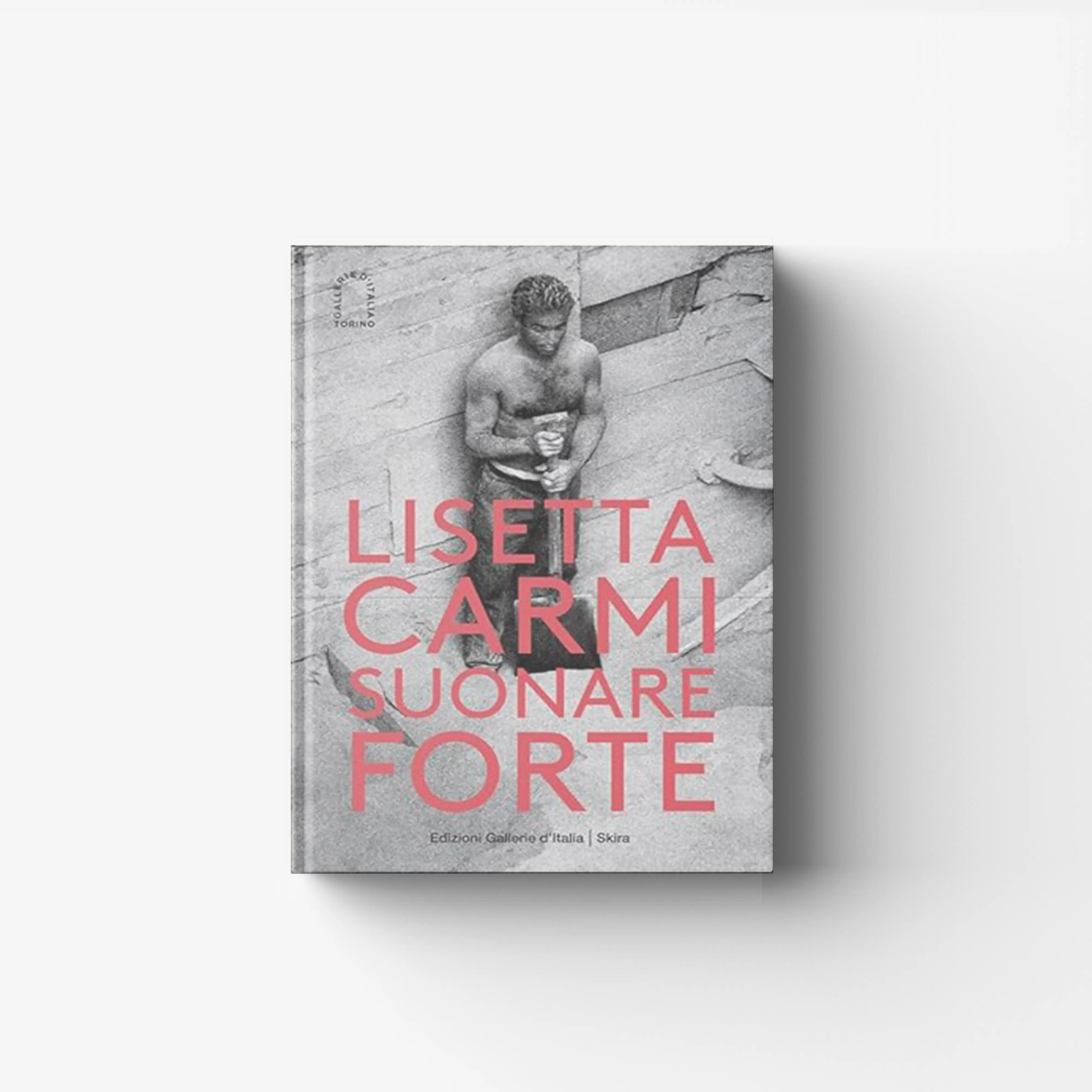 Photo book in black and white with red title text, Skira Arte, Lisetta Carmi, reportage photography from the 1960s and 1970s
