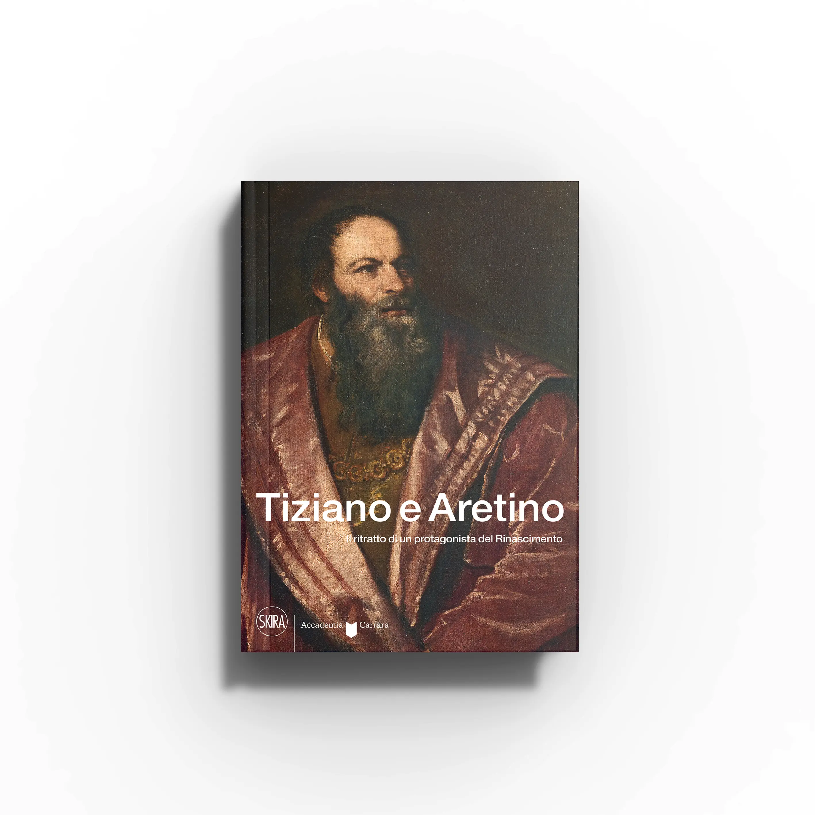 Renaissance art book by Skira Arte with painted portrait cover, illustrated art volume and rare cinquecento editions