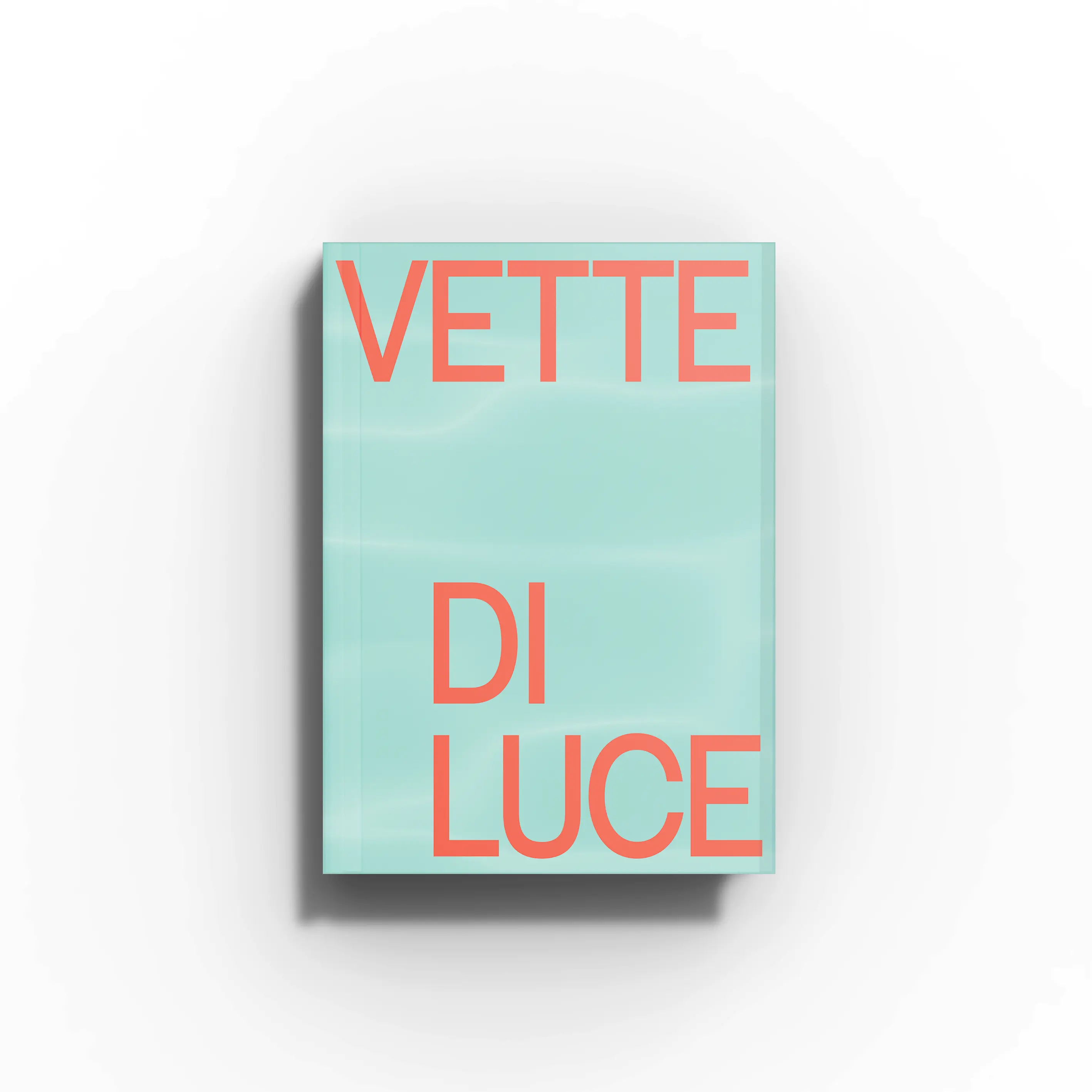 Art photo book in sea green with orange title text, Skira Arte, Vette di luce, collaboration with CAI di Bergamo